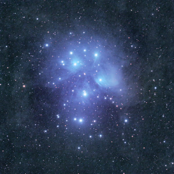 Shooting Pleiades in Light Pollution
